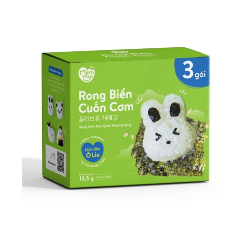 Set 3 gói rong biển cuộn cơm Mămmy cho bé 6M+