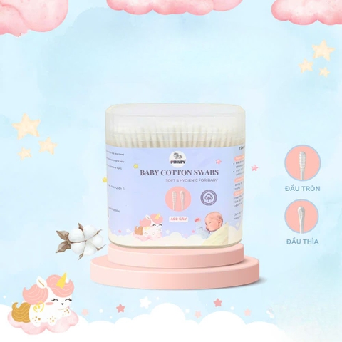 Tăm bông vệ sinh Finley 2 đầu cho bé