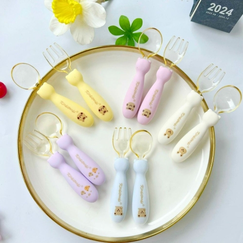 Set 2 thìa nĩa Kichi cho bé