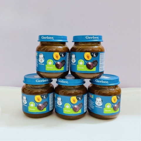 Mận đen hoa quả nghiền Gerber Nga 125g 4m+