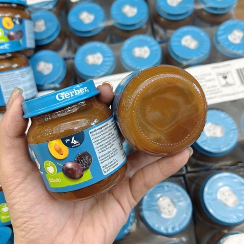 Mận đen hoa quả nghiền Gerber Nga 125g 4m+