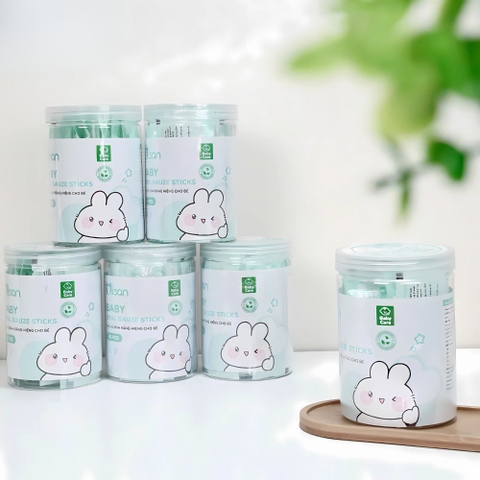 Gạc rơ lưỡi khô Misan cho bé - hộp 30 que