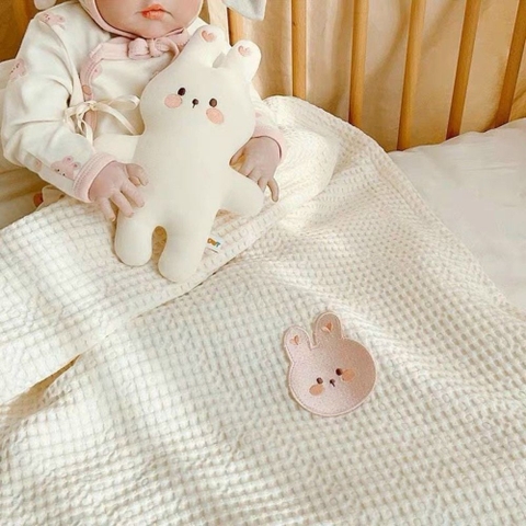 Chăn lưới cao cấp xuất Hàn thêu hình thú