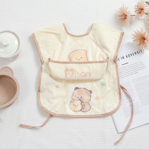 Áo yếm ăn dặm chống thấm Misan 2 giai đoạn