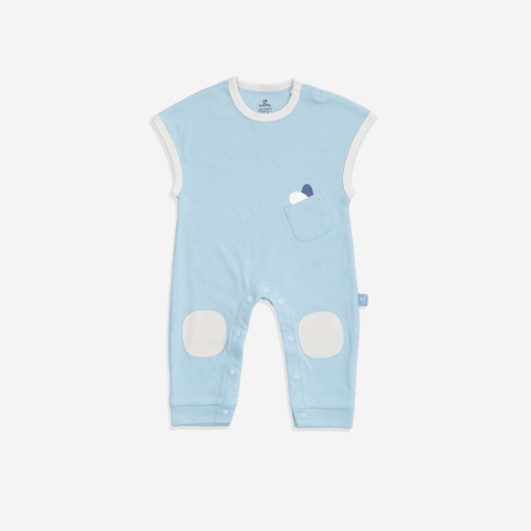 Body vai chờm cài vai Bubaby - Xanh - 1-3M