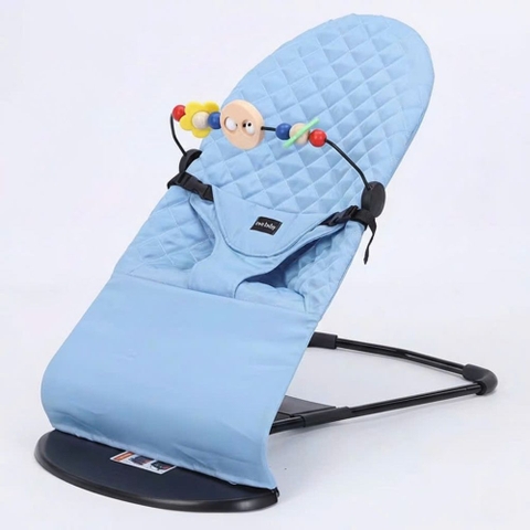 Ghế nhún kiêm bập bênh Love Baby vải cotton cho bé