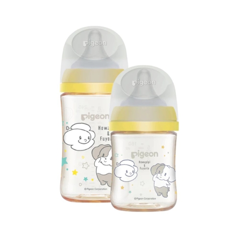 Bình sữa cổ rộng Pigeon PPSU Howapipi WN3