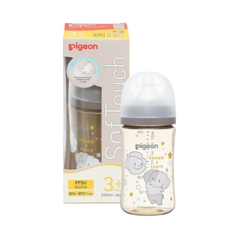 Bình sữa cổ rộng Pigeon PPSU Howapipi WN3