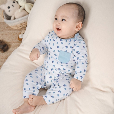 Body dài tay cổ chồm in hình quả ké Bubaby