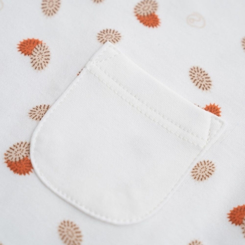 Body dài tay cổ chồm in hình quả ké Bubaby