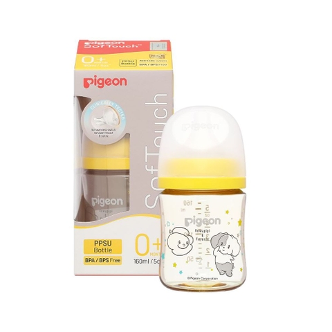 Bình sữa cổ rộng Pigeon PPSU Howapipi WN3