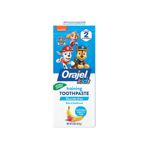 Kem đánh răng trẻ em - Những Loại Kem Đánh Răng Tốt cho trẻ em và Lưu Ý sử dụng 9 Kem đánh răng trẻ em Orajel Kids 0-3Y+