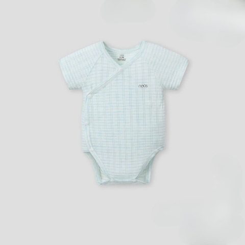 Bodysuit cộc tay kẻ xanh nhạt Nous