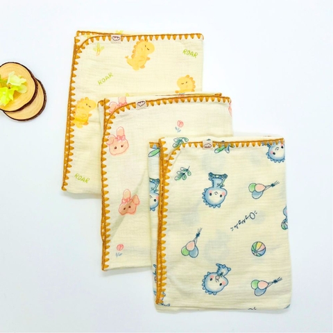 Chăn xô musilin 4 lớp Anchee viền ziczac