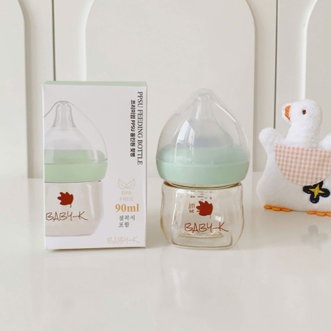 Bình sữa PPSU cổ rộng Baby K cho bé
