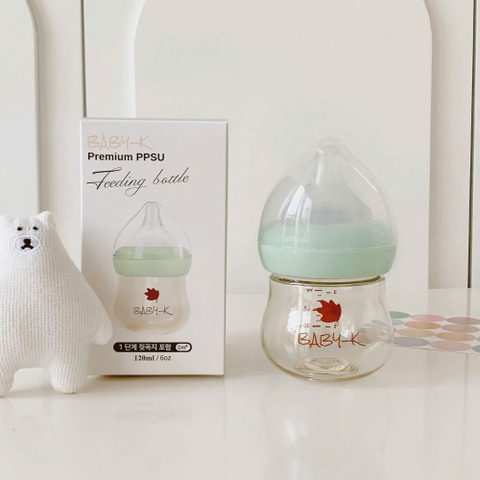 Bình sữa PPSU cổ rộng Baby K cho bé