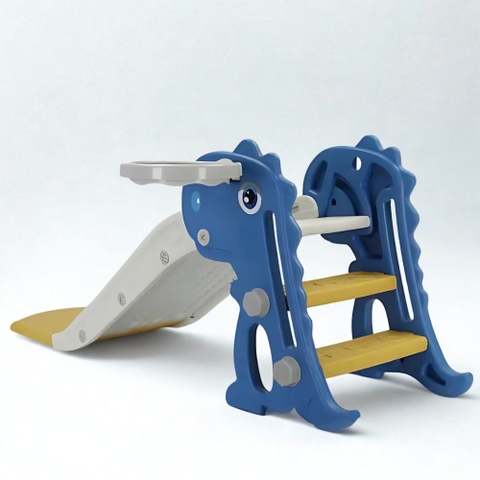 Cầu trượt mini gấp gọn hình khủng long cho bé