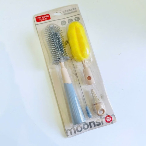 Set cọ rửa bình sữa Moonship 4 chi tiết - 359
