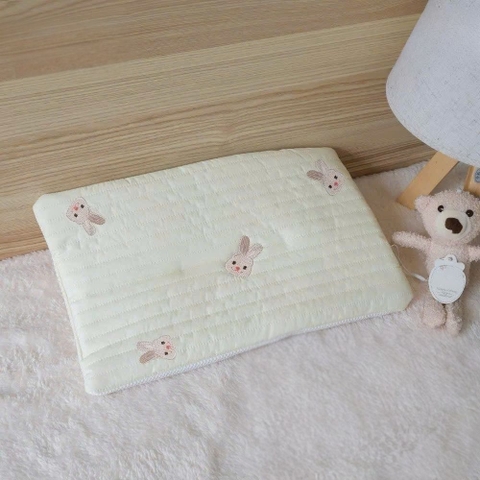 Gối trần bông Hàn Quốc mỏng thoáng khí cho bé
