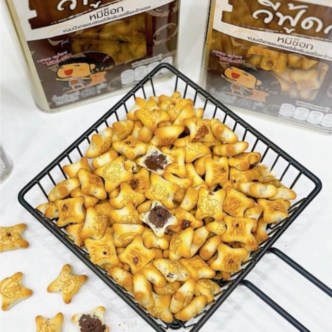 Bánh gấu nhân socola Thái Lan Vfoods 430g