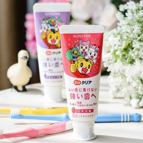 Kem đánh răng Sunstar Nhật Bản cho bé 1Y+