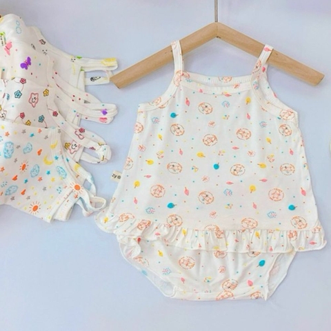 Bộ 2 dây quần chip thun cotton cho bé