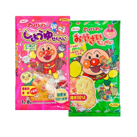 Bánh gạo Anpanman chú hề Nhật bản 12M+