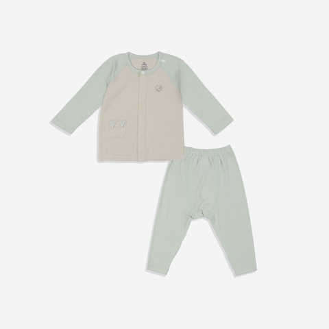 Bộ dài tay cài giữa Bambus Bubaby