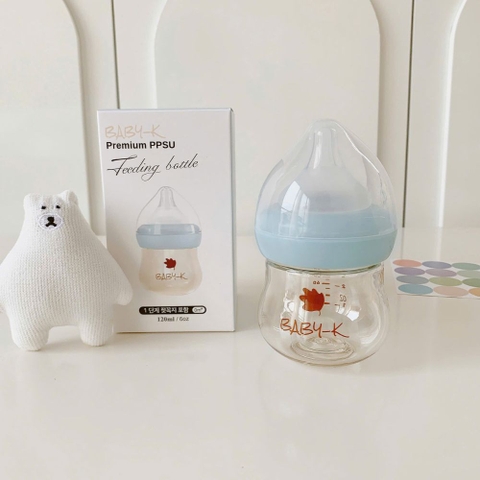Bình sữa PPSU cổ rộng Baby K cho bé