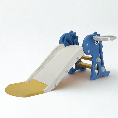 Cầu trượt mini gấp gọn hình khủng long cho bé