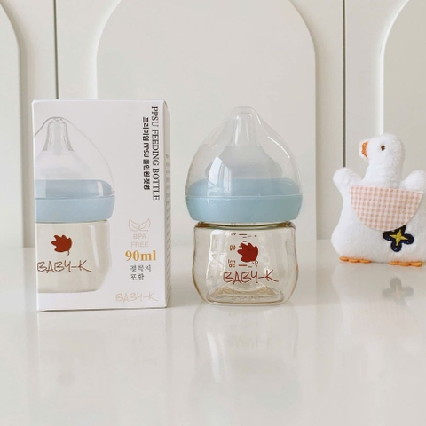 Bình sữa PPSU cổ rộng Baby K cho bé