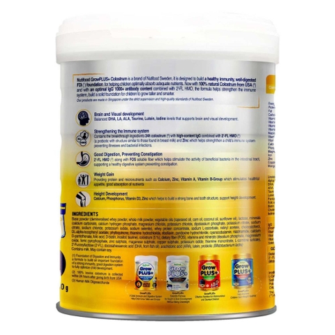 Sữa bột Nutifood Grow Plus+ Vàng (Sữa non) 800g