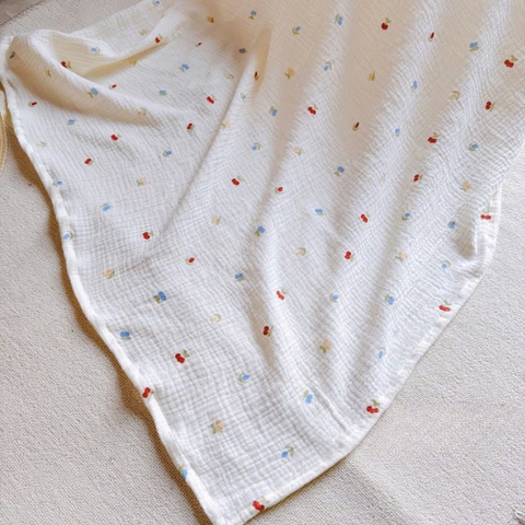 Khăn xô muslin 2 lớp đa năng cho bé