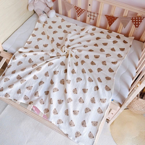 Khăn xô muslin 2 lớp đa năng cho bé