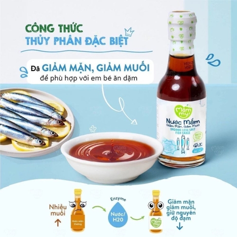 Nước mắm giảm mặn Mămmy cho bé 1Y+ (60ml)