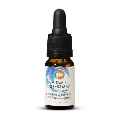 Vitamin D3 K2 MK7 Sunday Natural Đức 200IE