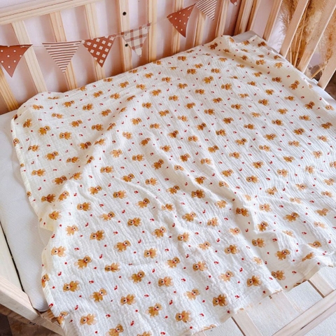 Khăn xô muslin 2 lớp đa năng cho bé