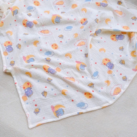Khăn xô muslin 2 lớp đa năng cho bé