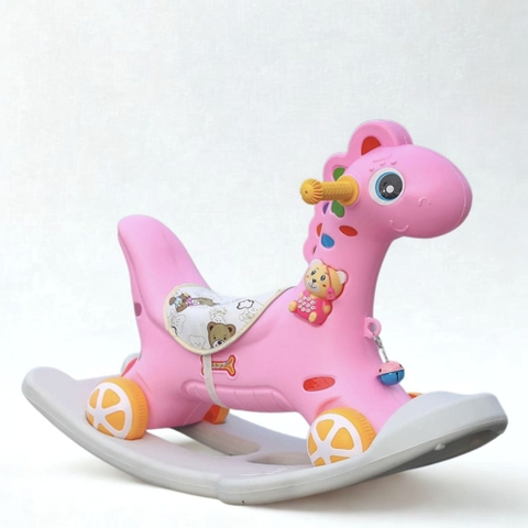 Xe ngựa bập bênh kiêm xe chòi chân cho bé