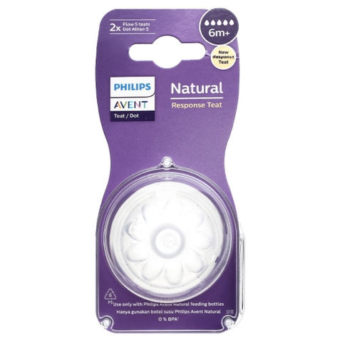Núm ti Philips Avent Natural mẫu mới cho bé