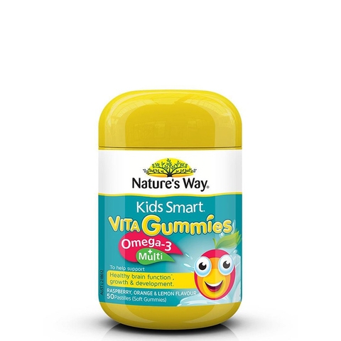 Kẹo dẻo Nature's Way Omega-3 + Multi 60 viên Úc