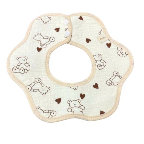 Yếm hoa xô có viền QC chống thấm cao cấp