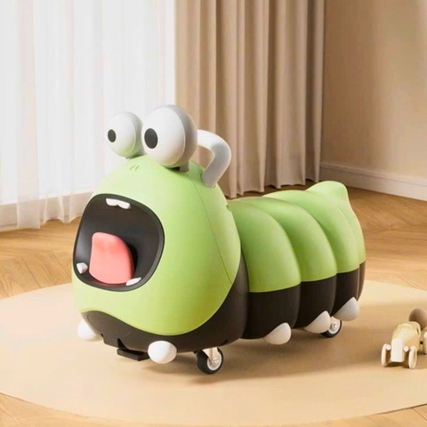 Xe chòi chân con sâu có nhạc đèn cho bé