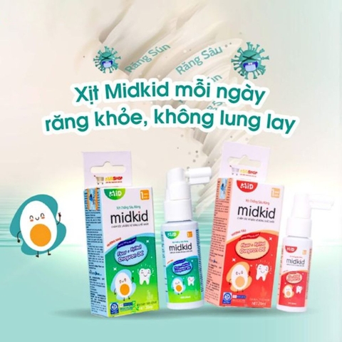 Xịt chống sâu răng cho bé MIDKID