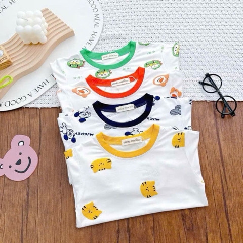 Bộ lửng thun lạnh Minkymom hoạt hình cho bé