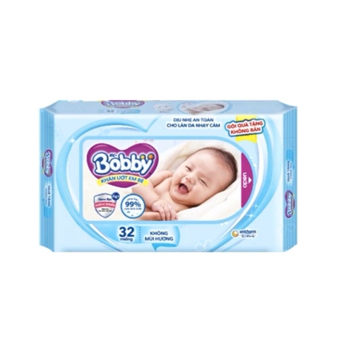 Khăn ướt Bobby không mùi