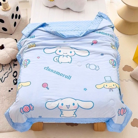 Chăn lụa hạt đậu mềm mát cho bé