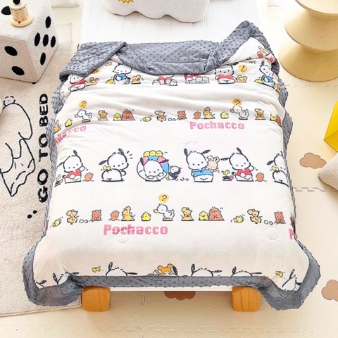 Chăn lụa hạt đậu mềm mát cho bé