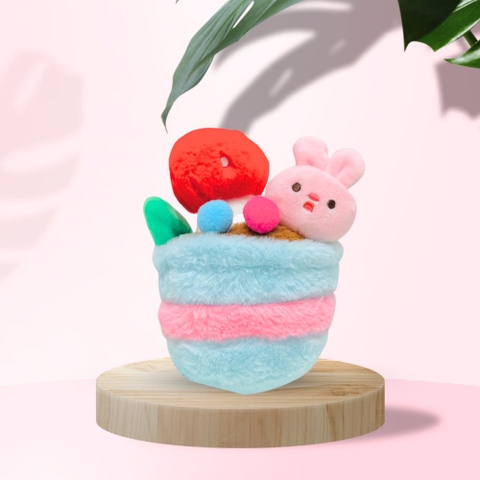 Gấu bông hình chậu cây xinh xắn