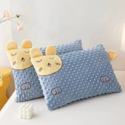 Gối vải nhung hạt đậu hình mèo